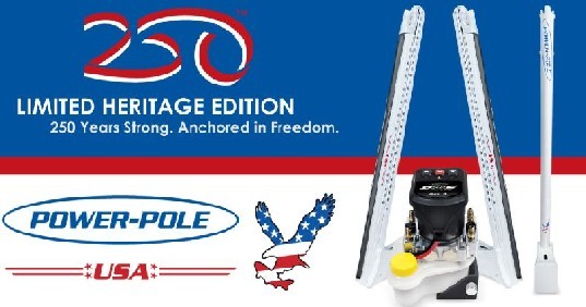 POWER-POLE Heritage Edition Blade One Pump, 10ft, Dual Pole - Red, White, & Blue | PP-2-BLS-10-250E - SHIPPING CHARGES APPLY