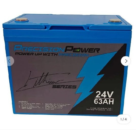 PRECISION SONAR Lithium 24V 63Ah Smart Battery (Deep Cycle) | PP-24V-63AH **DROP SHIP ITEM $50.00 SHIPPING