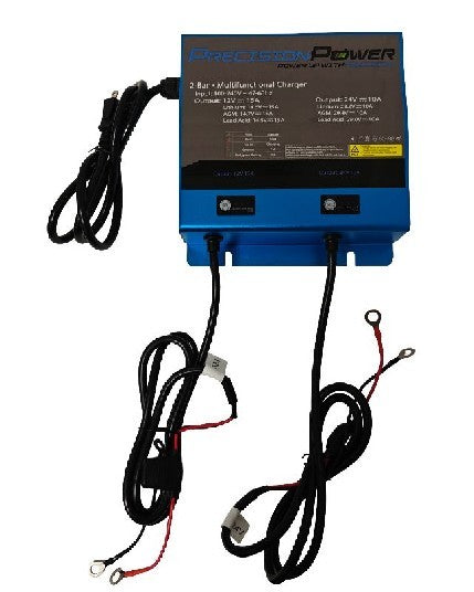 PRECISION SONAR 2 Channel Multi functional Battery Charger | PP-24V/10A-12V/15A-CHRGR **DROP SHIP ITEM $15.00 SHIPPING**