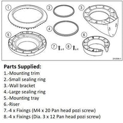 RAYMARINE Clamshell Riser Kit For RS150 | A80437