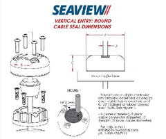 Seaview CG30PG Cable Seal Up to 27mm Wire size Grey Plastic Cover