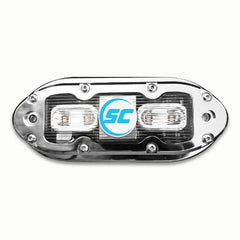 SHADOW-CASTER SCM4 316 SS Housing Underwater Light - Bimini Blue w/ 20' Cable 1600 Lumens | SCM-4-BB-20
