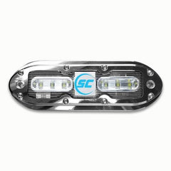 SHADOW-CASTER SCM6 316 SS Housing Underwater Light - Bimini Blue w/ 20' Cable 2400 Lumens | SCM-6-BB-20