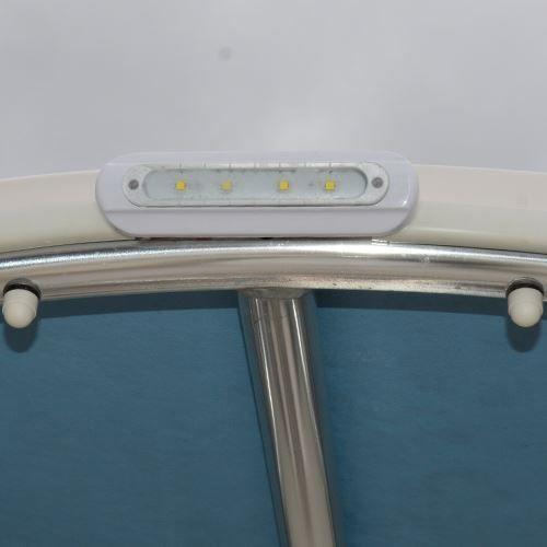 TACO LED DECK LIGHT, FLAT MOUNT WHITE | F38-8800W-1
