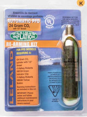 LELAND Inflatable Life Jacket Rearming Kit, Automatic, 24 g., 1/2" Threaded