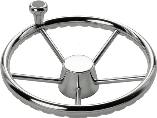 SCHMITT MARINE STEERING 13.5" Destroyer Wheel with Control Knob
