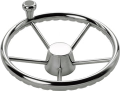 SCHMITT MARINE STEERING 13.5" Destroyer Wheel with Control Knob