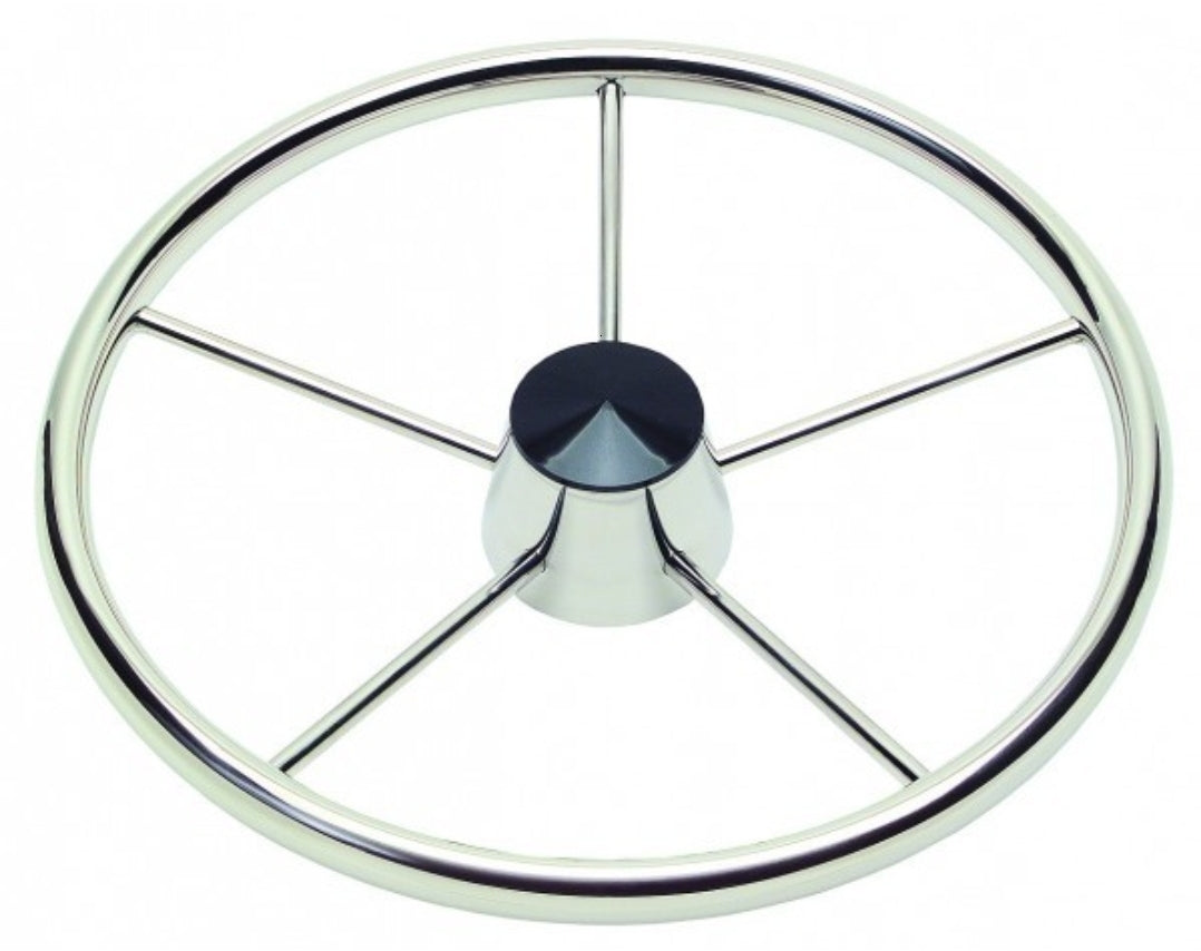 SCHMITT MARINE STEERING Destroyer Wheel, 3/4" Tapered Shaft