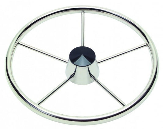 SCHMITT MARINE STEERING Destroyer Wheel, 3/4" Tapered Shaft