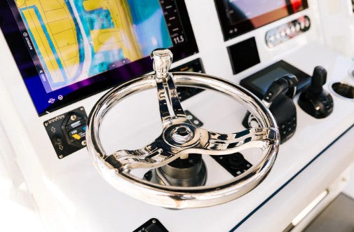 Gemlux BELLOCA STEERING WHEEL, 1-3/8" RIM, FG, DELUXE KNOB