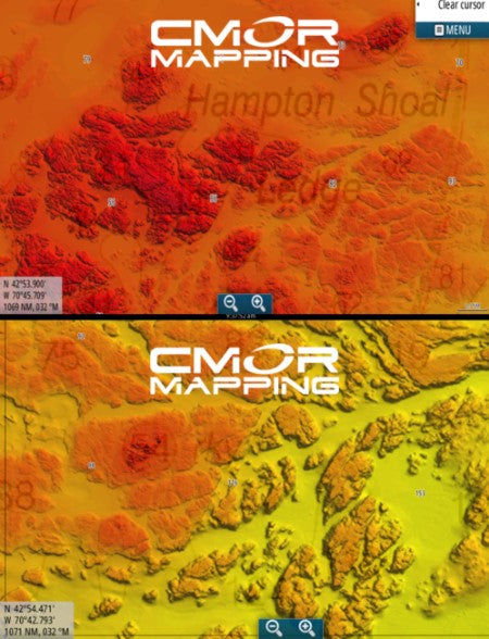 CMOR MAPPING GULF OF MAINE For Simrad, Lowrance, B&G, Mercury Vessel View
