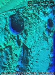 CMOR MAPPING SOUTH ATLANTIC (PREVIOUSLY NORTH FLORIDA, GEORGIA, AND SOUTH CAROLINA V2) 3D RELIEF SHADING CMOR CARD For Raymarine