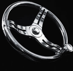 Gemlux BELLOCA STEERING WHEEL, 1-3/8" RIM, FG, DELUXE KNOB