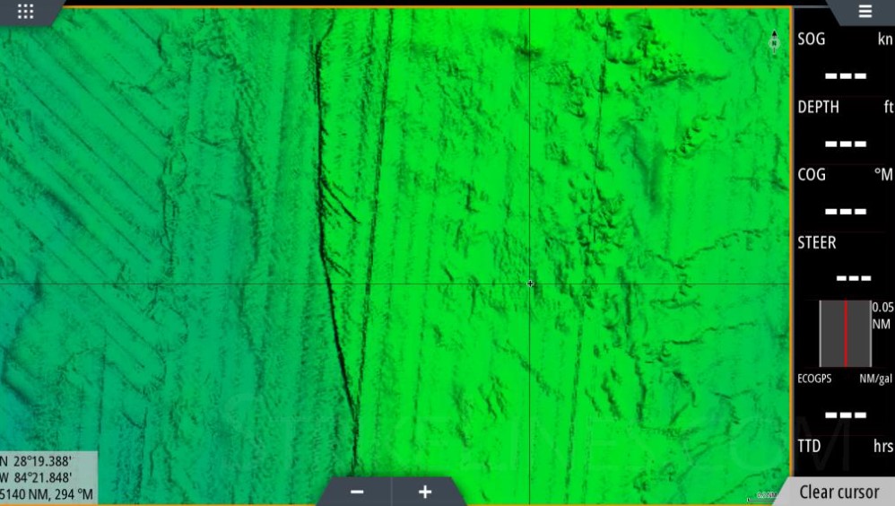 StrikeLines 3D Florida Middle Grounds & Elbow Simrad, Lowrance, B&G, Mercury Vessel View
