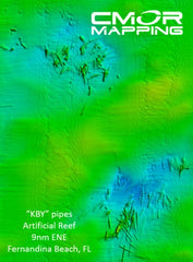 CMOR MAPPING SOUTH ATLANTIC (PREVIOUSLY NORTH FLORIDA, GEORGIA, AND SOUTH CAROLINA V2) 3D RELIEF SHADING CMOR CARD for Simrad, Lowrance, B&G, Mercury Vessel View
