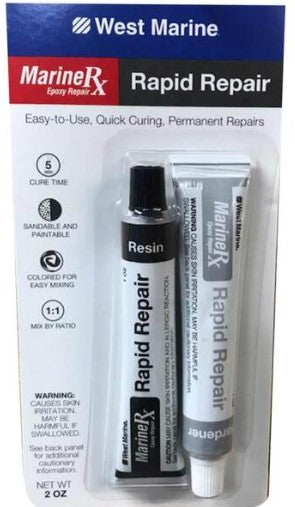 WEST MARINE Marine RX 2-Part Rapid Repair Epoxy, 2 oz.